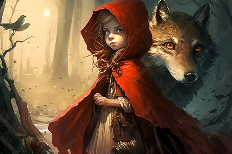 Caperucita Roja: Una Historia de Valentía y Precaución  ✨