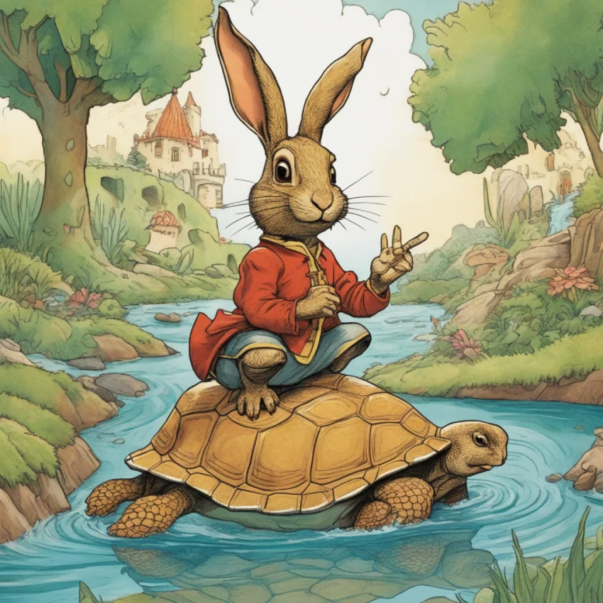 Conejo y Tortuga Fábula: La Carrera del Siglo