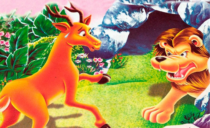 El ciervo del manantial y el león: amistad inusual