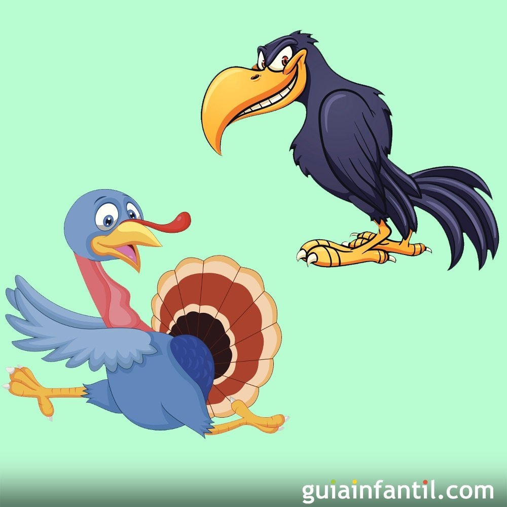 El cuervo presumido y los pavos reales orgullosos  ✨