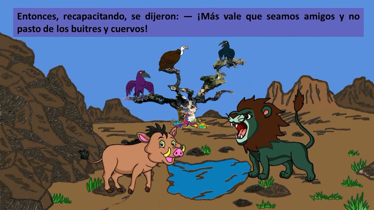El león y el jabalí: una amistad inesperada
