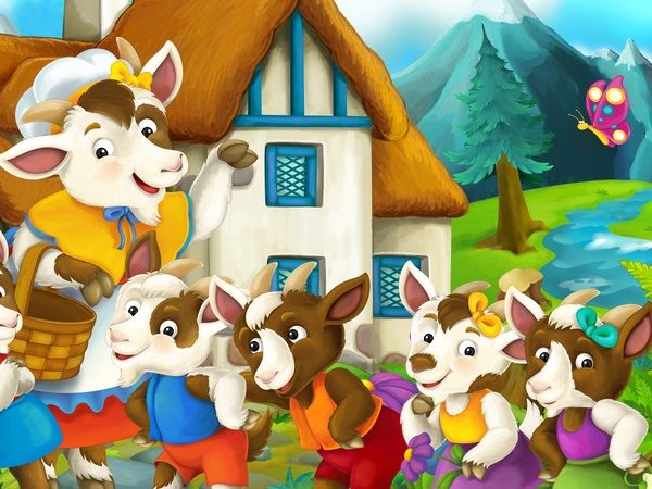 El Lobo Travieso y los Siete Cabritos: Una Aventura Divertida