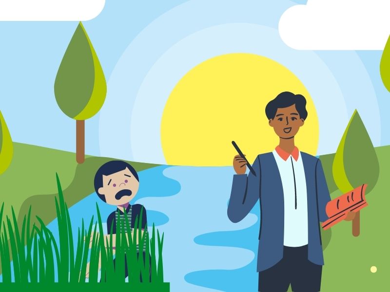 El Niño y el Maestro: Una Lección de Amistad y Aprendizaje  ‍