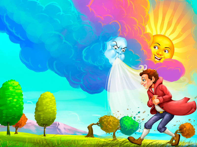 El Viento del Norte y el Sol: Una Ternura que Brilla ☀️ ️