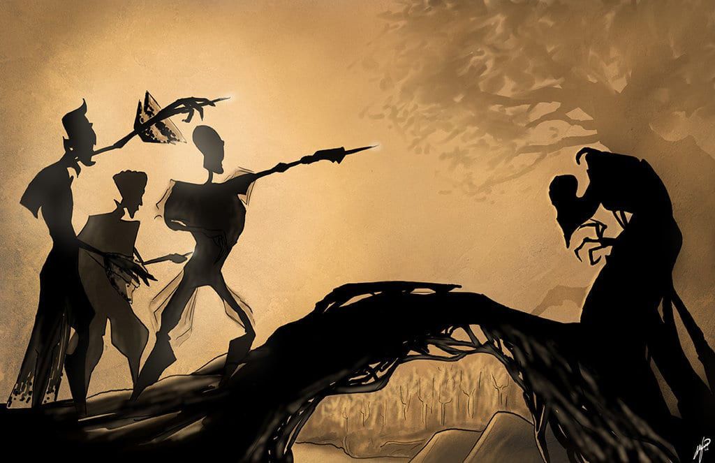 Los tres hermanos y su aventura mágica en el bosque